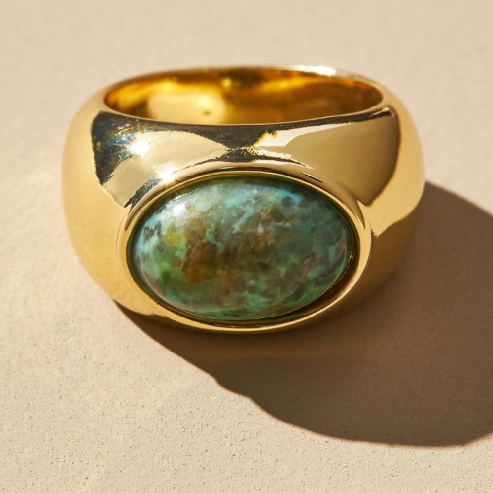 Anthropologie Oval Cocktail Ring